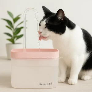 Fuente bebedero tipo canilla para gato