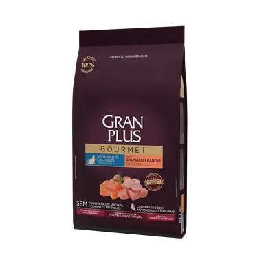 Gran Plus Gourmet Gatos Castrados Salmón y Pollo 3kg