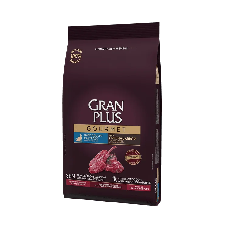 Gran Plus Gourmet Gatos Castrados Cordero 10,1kg