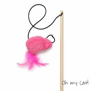 varita oh my cat-04 Varita ratón con elástico y sonido